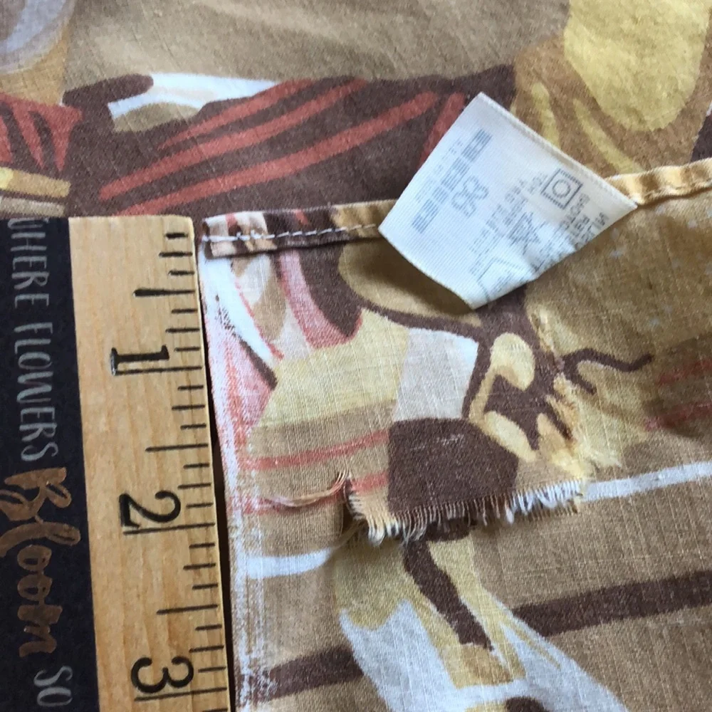 NFL Football VTG Brown Flat Sheet Vintage Football Bedding NFL 1980s NFL